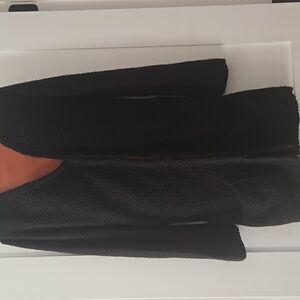 Alicia Adams Alpaca Cardigan Sweater, L 100% Baby Alpaca, Black